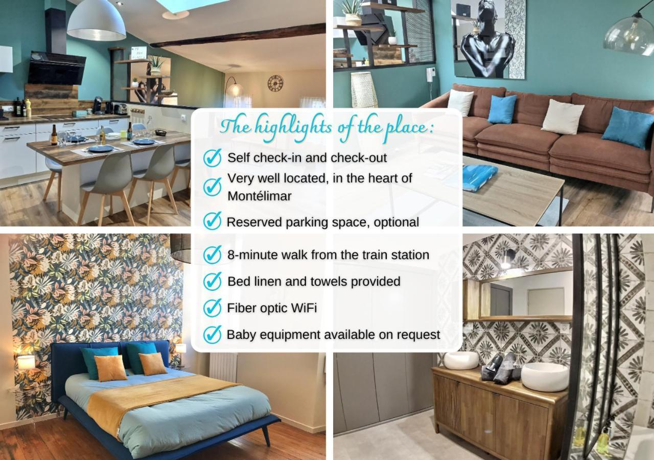 Myzenplace - Duplex 100M2 Cosy, Atypique, Situation Ideale, Parking Montélimar Zewnętrze zdjęcie